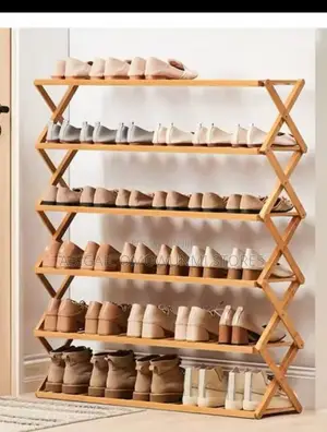 6 Layers Wooden Shoe Rack