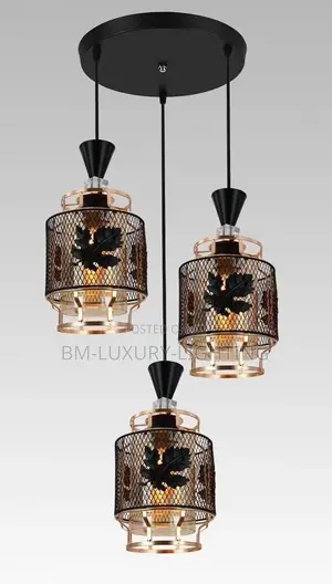 3 in 1 Nordic Perfection Gold/Black Chandelier