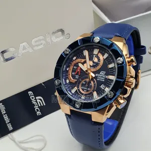 Casio Edifice Chrono Men Leather Watches