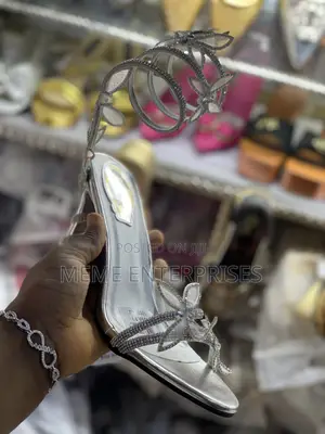 Designer Silver Heels