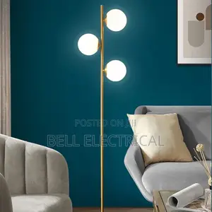 Classic Copper 3 Glass Floor Lamp