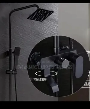 Quality Standard Black Standing Shower Mixer