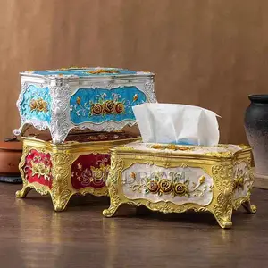 Luxury European Blue Tissue Box