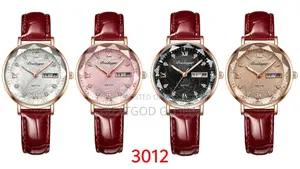 Poedagar Ladies Watch With Leather Strap
