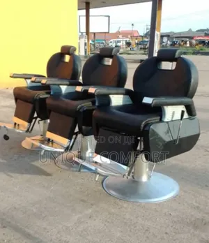 Imported Executive Salon Rolling Recliner Barber Chair