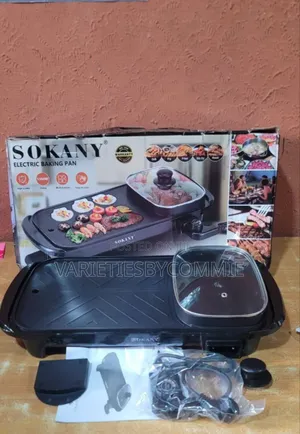 1 Multifunctional Non-Stick Electric Cooking Pot Grill