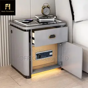 Electronic Bed Side Drawer ,Wireless Charging and Safe