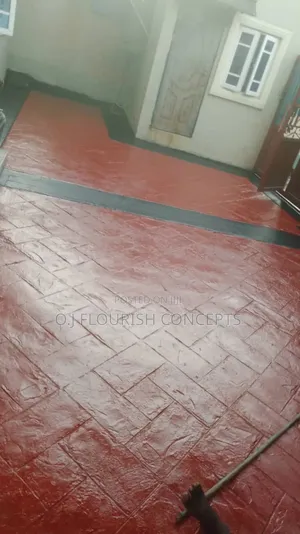 Slightly Stamped Concrete Flooring