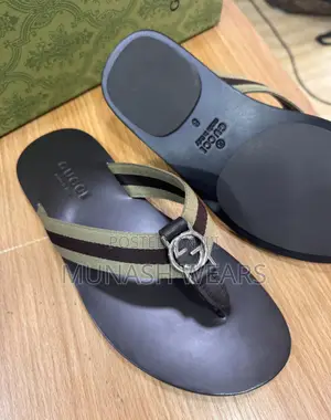 Italian Gucci Leather Slipers ,Nationwide Delivery