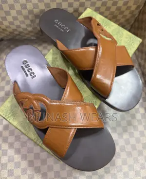 Italian Leather Gucci Slipers