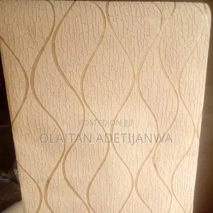 Textured Geometric Cream Luxury Wallpaper