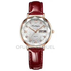 Female Leather Poedagar Wristwatch