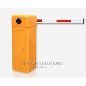 4m Yellow Automatic Boom Barrier Car Parking Gate Access Control