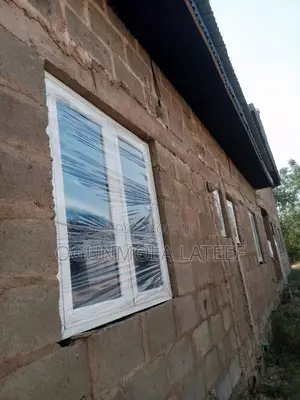 White Aluminum Casement Window With Net and Burglary