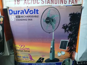 Duravolt Rechargeable Fan 18 Inch