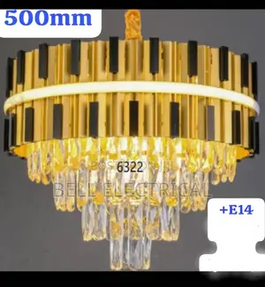 Led Gold Chrome 2 Layer Crystal Ceiling Chandeliers