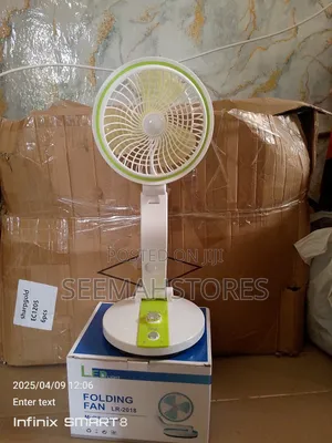Rechargeable Fan With Led Light