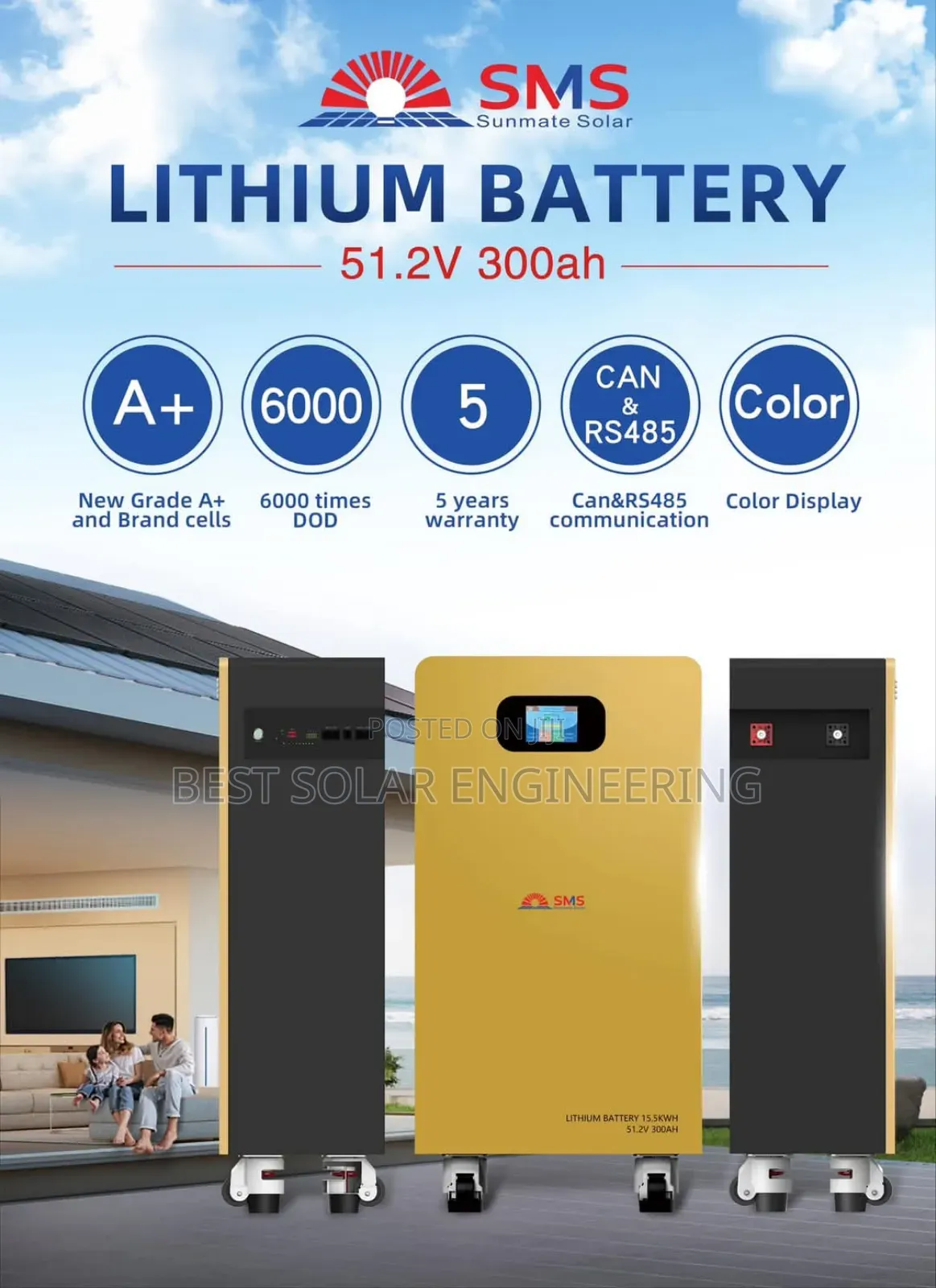 15kwh Lithium Battery (Sms)