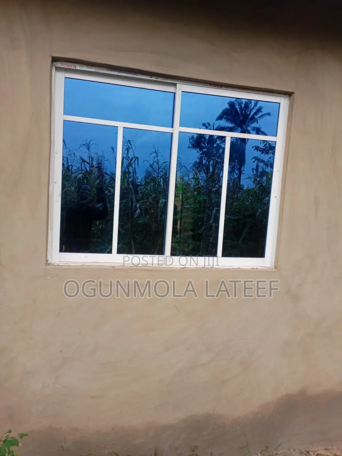 White Sliding Window With Net