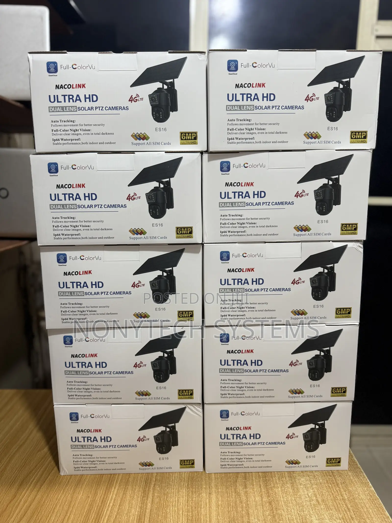 Dual Lens Eseecloud PTZ Camera 4g 6mp