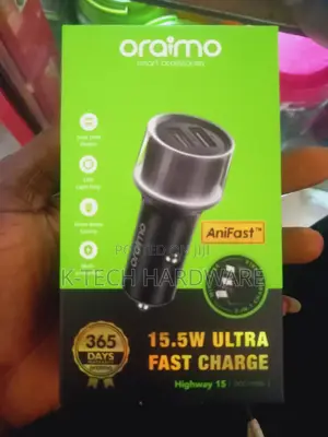 Oraimo Highway 15 15.5w Car Charger With 3-in-1 Cable