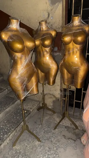Fibre Made Gold Body Form Without Head And Hands