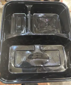 Square Shaped 3 Compartment Plastic