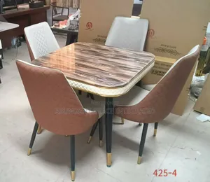 Marble Bistro Set for 4 Person.