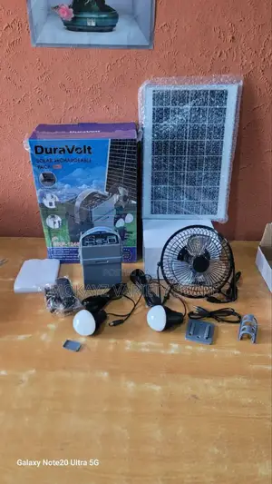 5in1 Duravolt Solar Rechargeable Panel With Fan