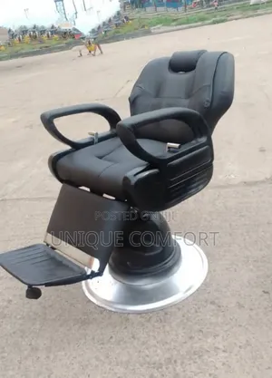 Imported Executive Salon Rolling Recliner Barber Chair