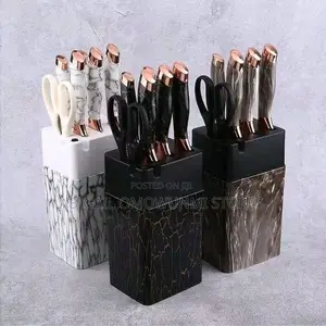 7pcs Marble Design Kitchen Knife Set