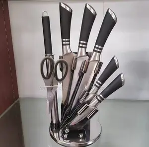 Quality Kitchen Knife Set With Rotating Stand