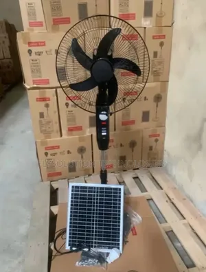 16 Solar Dc Rechargeable Fan With Solar Panel Bulbs