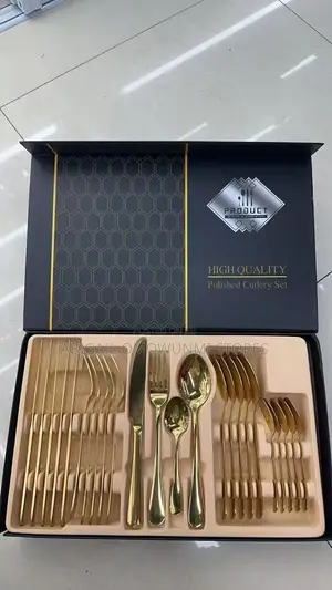 24pcs Polished Cutlery Set