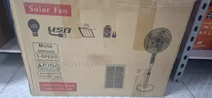 Charweek Solar Rechargeable Standing Fan