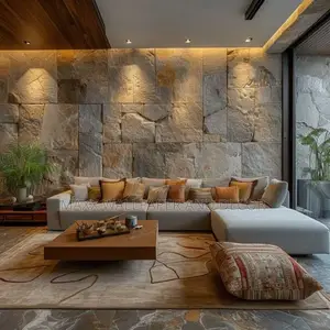 Feel the Sophisticated Look of Pu Stone Panel
