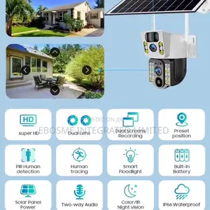 8mp Dual Lens Sim Card CCTV Solar Camera