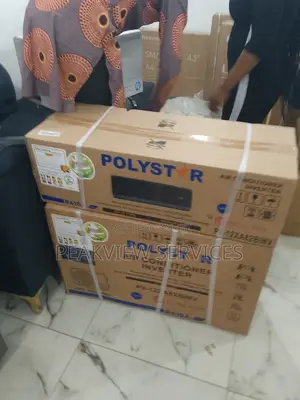 Polystar 1.5hp Inverter (Black) Ac - Powerful Cooling R410a