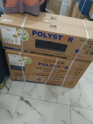 Polystar Ac 1.5hp Inverter (Black) - Energy Saving Efficie
