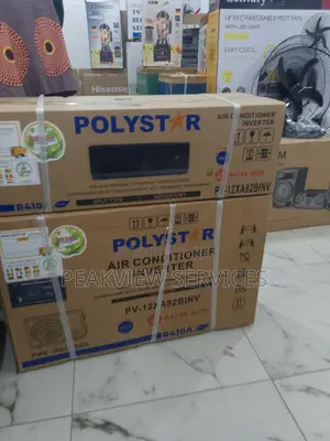 Polystar 1.5hp Ac - Sleek Black With Inverter Tech