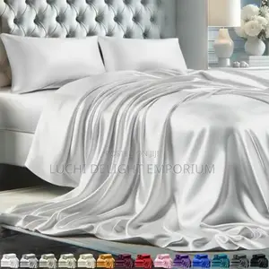 Luxury White Silk Polish Duvet, Bedsheets and Pillowcases