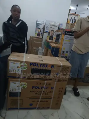 1.5hp Inverter Ac - Polystar With Modern Black Design