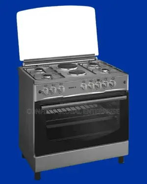 Maxi Gas Cooker 60x90 Cm (4+2) Burners Inox