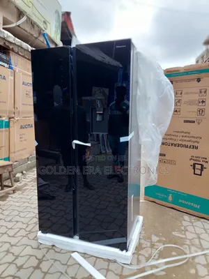 Side by Side Inverter Glass Fridge With Dispenser