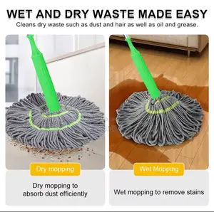 2 in 1 Dehydrated Floor Cleaning Mop 360 Rotatable