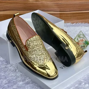 Exclusive Versace Golden Colour Luxury Shoe