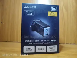 Anker 735 65w Ganprime Charger (Uk Plug)