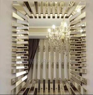 Starburst Gold Rectangular and Oval Modern Decor Wall Mirror