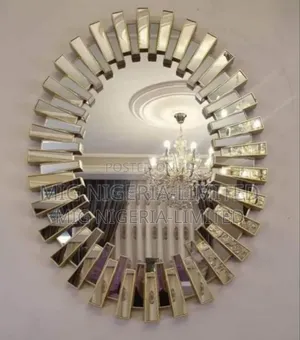 Starburst Gold Rectangular and Oval Modern Decor Wall Mirror