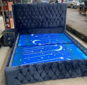 6 by 6 Upholstery Quality Bedframe With 1 Bedside Drawer 